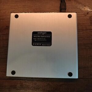 ARCHGON MD-8107-U2-MINI EXTERNAL DVD CD BURNER READER SILVER USB